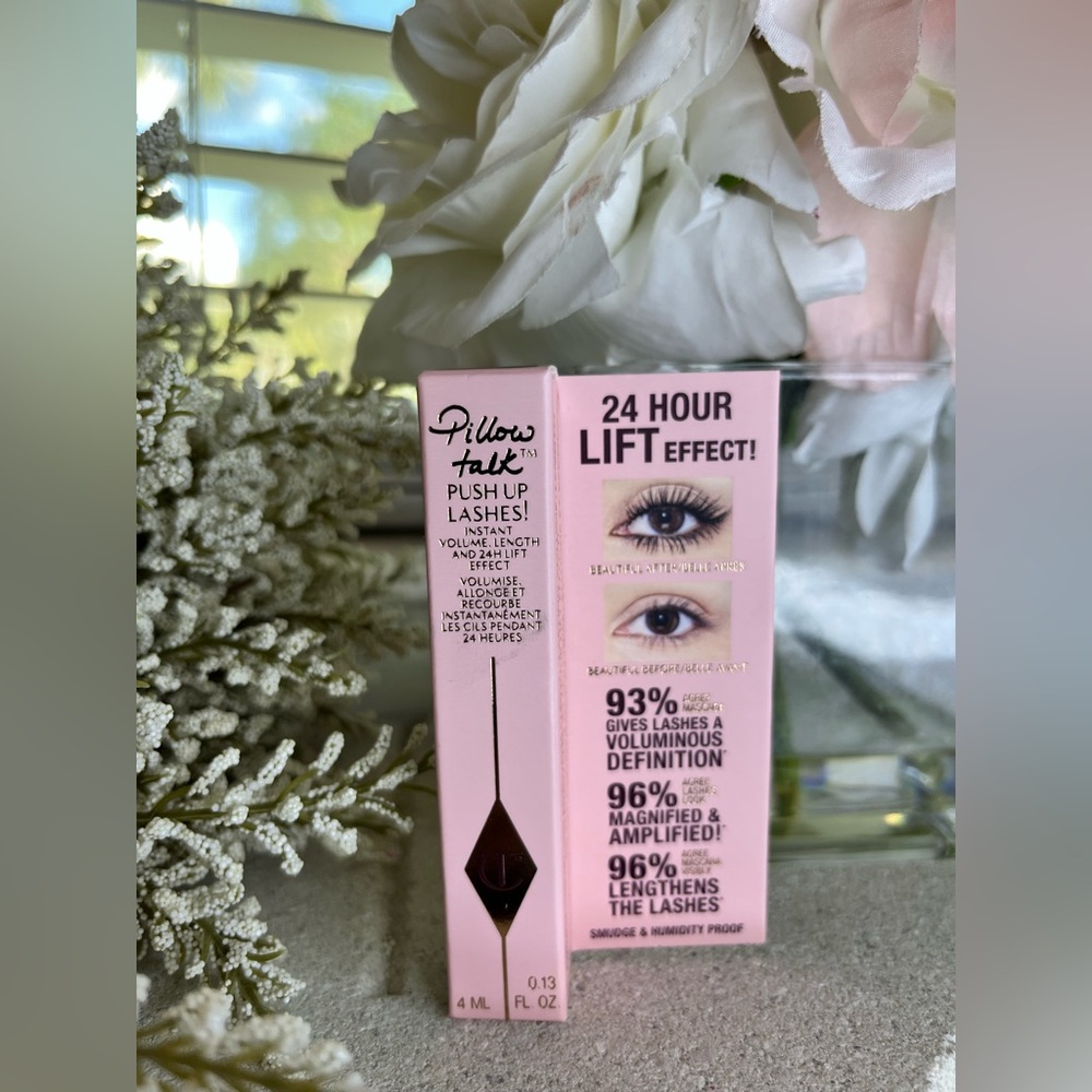 NIB - Charlotte Tilbury-Pillow Talk Push Up Lashes! Mascara-Super Black-Travel